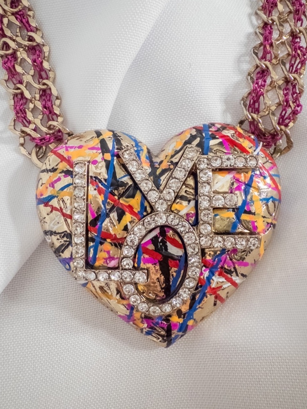 Betsey Johnson Heart Harlem Necklace